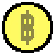 pixel art bitcoin spinning