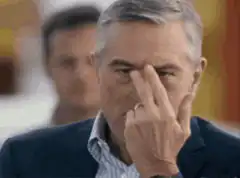 Robert De Niro finger rub
