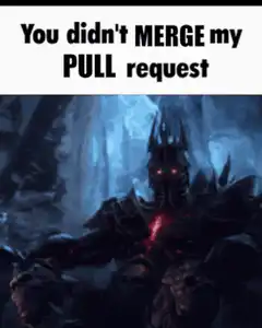 Sauron You didn't MERGE my PULL request
