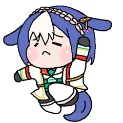 chibi character dancing