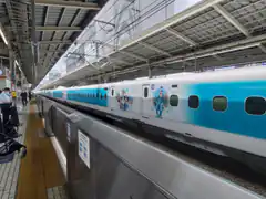 anime train at station platform