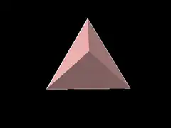 Rotating 3D triangular pyramid
