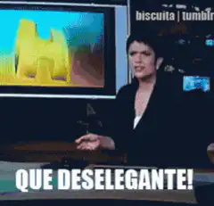 News anchor says que deslegante