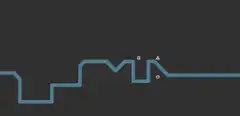 Flow puzzle game level