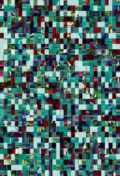 Colorful pixelated abstract pattern