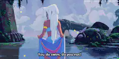 Ariel asks if you swim