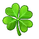 Four leaf clover transforms into heart