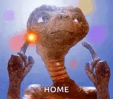 E.T. giving the middle finger