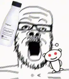 Soylent Guy Screaming with Reddit Alien