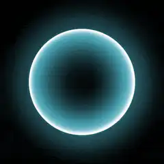 Blue glowing orb morphing