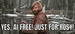 Luke Skywalker Yes AI Free Just For Rosy
