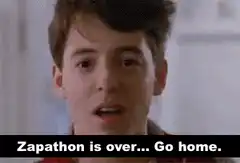 Zapathon is over Go home