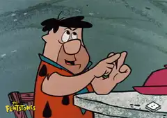 Fred Flintstone counting on fingers