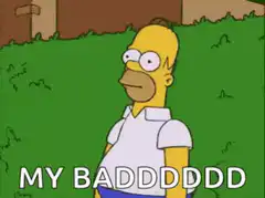 Homer Simpson burrowing into the ground