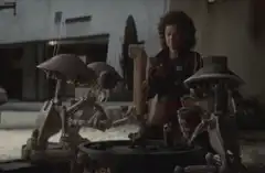 Princess Leia playing droid chess