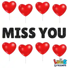 Miss You Heart Balloons Animation