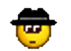 Pixel Art Guy Winking and Gesturing