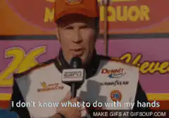 Dale Earnhardt Jr. I don't know what to do with my hands