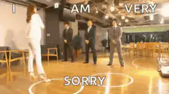 I am very sorry bowing