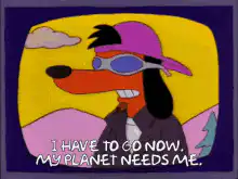 Poochie says goodbye and dies