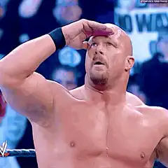 Stone Cold Steve Austin saluting