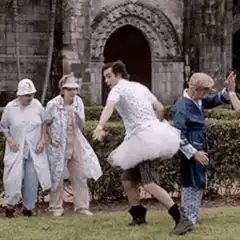 man in tutu dancing