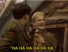 Hawkeye laughing hysterically