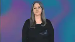 Woman making father hand gesture