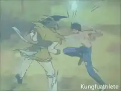 Yugi and Joey fighting
