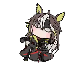 Chibi horse girl dancing