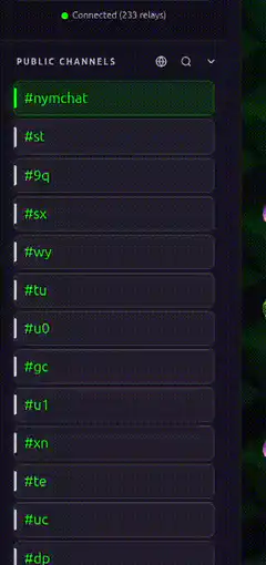 Matrix public channels list