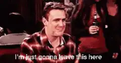 Joey leaving a beer for anyone interested