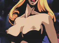anime breasts turn into mouths