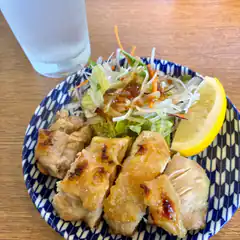 grilled chicken and salad plate