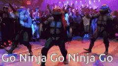 Teenage Mutant Ninja Turtles dancing