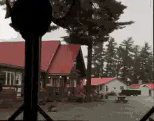 Cabin explosion in pixel art
