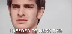 Andrew Garfield crying I needed to hear this