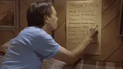 Hannibal Lecter checks off names on a list