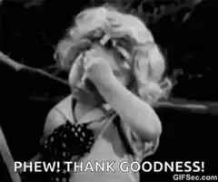 Little girl wiping brow relief
