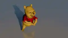 3D Winnie the Pooh dancing