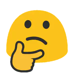 Thinking face emoji