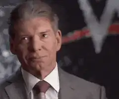 Vince McMahon slow clap and look down