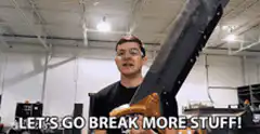 Man with giant sword let's go break more stuff