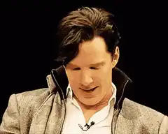 Benedict Cumberbatch laughing