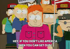 South Park man yelling get out
