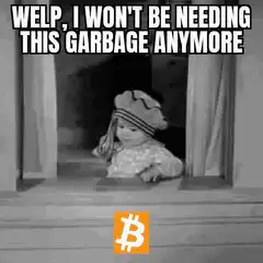 Baby throws Bitcoin out window