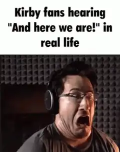 Markiplier screaming Kirby fans hearing