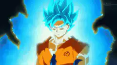 Goku Super Saiyan Blue aura