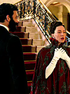 Downton Abbey Lady Mary and Mr. Carson kiss