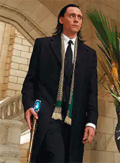 Loki holding his scepter